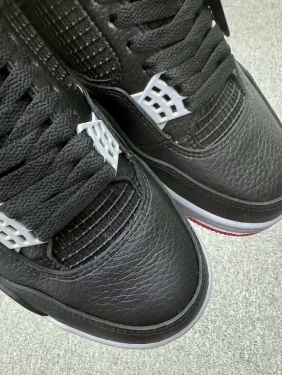 Air Jordan 4 Retro Bred Reimagined Sneakers Shoes New - Picture 3 of 5